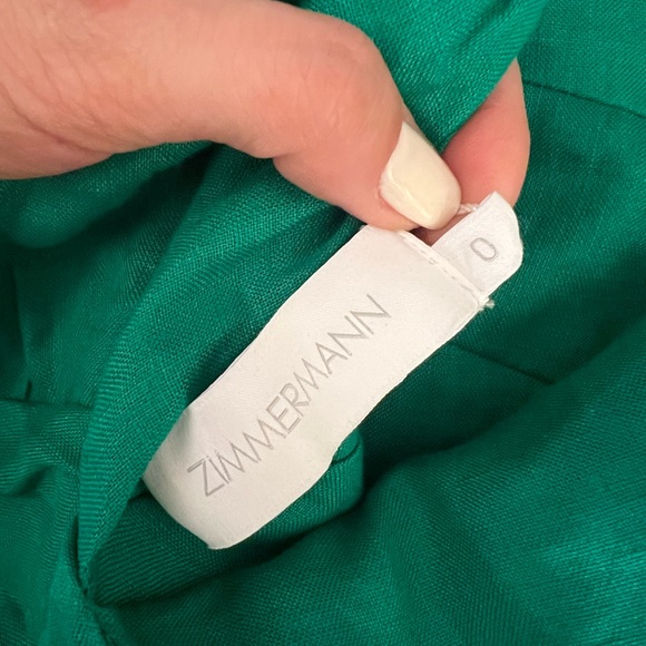 The Tiggy Bow Midi Dress in Green from our Resort Swim 2023 Collection. - Picture 4 of 5